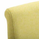 Dining Chairs 4 pcs Green Fabric 249278