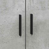 Bed Frame with Door Concrete Grey 100 x 200 cm Engineered Wood 3335184