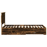 Bed Frame with Drawer with Headboard Manual Engineered Wood 3410370