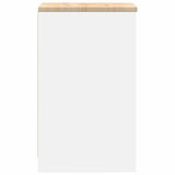Garage Storage Cabinet White 40x51x85 cm Solid Wood Pine 860562
