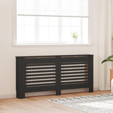 288189 Radiator Cover Black 172x19x81,5 cm MDF