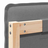 Upholstered Headboard Natural and Light Grey 200 cm 879993