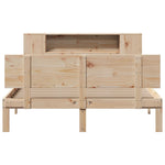 Bookcase Bed without Mattress 140x190cm Solid Wood Pine 3322628
