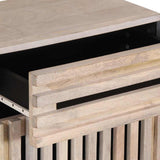 Bedside Cabinet White 50x34x60 cm Solid Wood Mango 377479