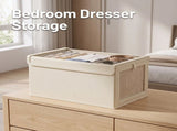 4pcs Folding Storage Box Wardrobe Organizer Clothes Storage Boxes Foldable Bags 19930228