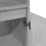 Bathroom Cabinet Concrete Grey 30x30x100 cm Engineered Wood 857207