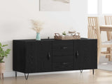 Sideboard Black Oak 100 x 36 x 60 cm Engineered Wood 882471