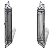 Ornamental Garden Gate Wrought Iron 122x20.5x134 cm 40905