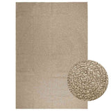 Rug ZIZUR Beige 240x340 cm Jute Look Indoor and Outdoor 4010413