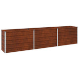 Raised Garden Bed Rusty 240 x 40 x 55 cm corton 8006259