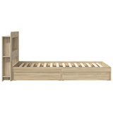 Bed Frame with Storage Sonoma Oak 90 x 200 cm Engineered Wood 3433640