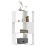 Corner Bookcase 3-Tier White 50x50x102 cm Engineered Wood 852591