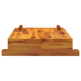 Workbench Tabletop with Vice 52x44x9,5 cm Solid Wood Acacia 353786