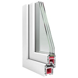 Basement Window RISOR 100x40 cm Tilt 3 Glazing White 4108380
