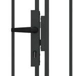 Fence gate with Lock Grey 300 x 175 cm Steel 42008936