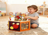 8 in 1 Wooden Activity Cube with Bead Maze, Shape Sorter, for Kids Boys Girls 18 Months T3398P422181