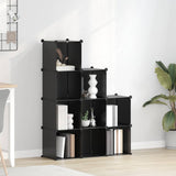 Storage Cube Organiser Black PP Plastic, Steel Medium Lightweight 340547