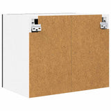 Hanging Cabinet 2 pcs Black Oak and White 50 x 31 x 40 cm 884149