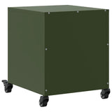 Bedside Cabinets 2 pcs Olive Green 36x39x43.5 cm Steel 846623