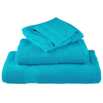 12 Piece Premium Towel Set SOLUND Turquoise 600 gsm 137583