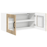 Wall Glass Cabinet PORTO Sonoma Oak 80 x 31 x 40 cm 885297