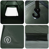 Camping Tent Army Green 275 x 215 x 125 cm Polyester and Steel 42028650