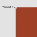 Vertical Awning Terracotta 100x1000 cm Oxford Fabric 148358