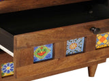 Bedside Cabinet Brown 50 x 33 x 62 cm Solid Mango Wood 4018233