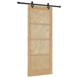 Sliding Door ORKDAL Natural 86 x 211 cm Solid Pine Wood 3445547