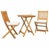 Garden Bistro Set 3 pcs Brown Solid Acacia Wood 42000951