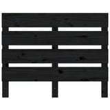 Bed Frame without Mattress Black 75x190 cm Small Single Solid Wood Pine 3120161