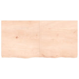 Table Top 120x60x cm Untreated Solid Wood Oak 3156313