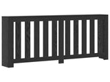 Radiator Cover Black Oak 149 x 20 x 82 cm Engineered Wood 869225