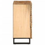 Sideboards 2 pcs 60x34x75 cm Solid Wood Rough Mango 3217078