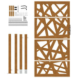Garden Gate 100x175 cm Weathering Steel Light Design 4100957