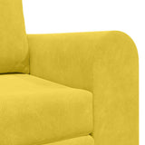 Sofa Bed Yellow 148 x 71 x 83 cm Velvet 4106689