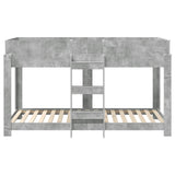 Bunk Bed for Kids Concrete Grey 80 x 200 cm Engineered Wood 3410526