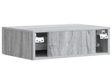 Bedside Cabinet with Drawer 2 pcs Grey Sonoma 49 x 34.5 x 20 cm 897948