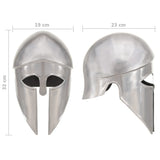 ZNTS Greek Warrior Helmet Antique Replica LARP Silver Steel 286212