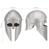 Greek Warrior Helmet Antique Replica LARP Silver Steel 286212