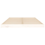 Bed Frame without Mattress White 120x200 cm Solid Wood Pine 823450