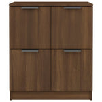 ZNTS Sideboards 2 pcs Brown Oak 60x30x70 cm Engineered Wood 3115811