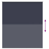 Roller Blind Blackout Marine 130x130 cm Fabric Width 126.6 cm Polyester 4011498
