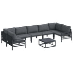 Garden Sofa Set Anthracite Steel 3378969