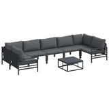 Garden Sofa Set Anthracite Steel 3378969