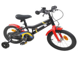 Kids Bike 14 Inches for 3-5 Years Old Black Red 42009394