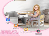 Kids Desk and Chair Set for 3-6 Years with Storage Drawer, Study Table and Chair for Children T3398P347721