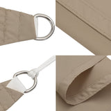 Sunshade Sail Oxford Fabric Rectangular 3x5 m Taupe 135432