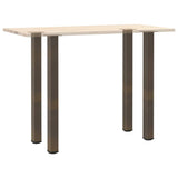 Bar Table Legs 4 pcs Natural Steel 110-112 cm Steel 4012483