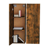 TV Cabinets 2 pcs Smoked Oak 30.5x30x90 cm Engineered Wood 815748